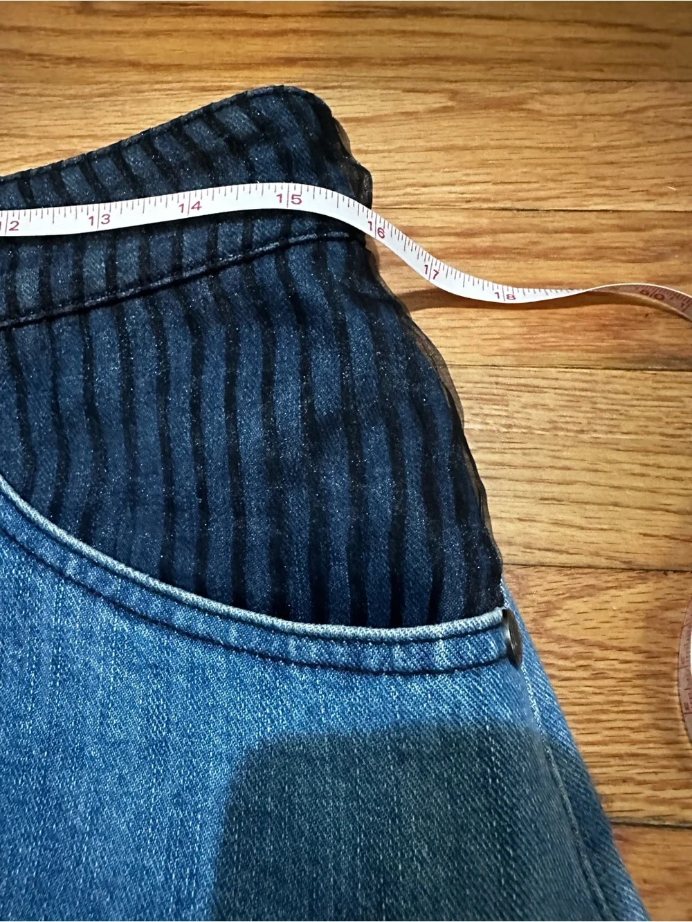 CHANEL denim shorts